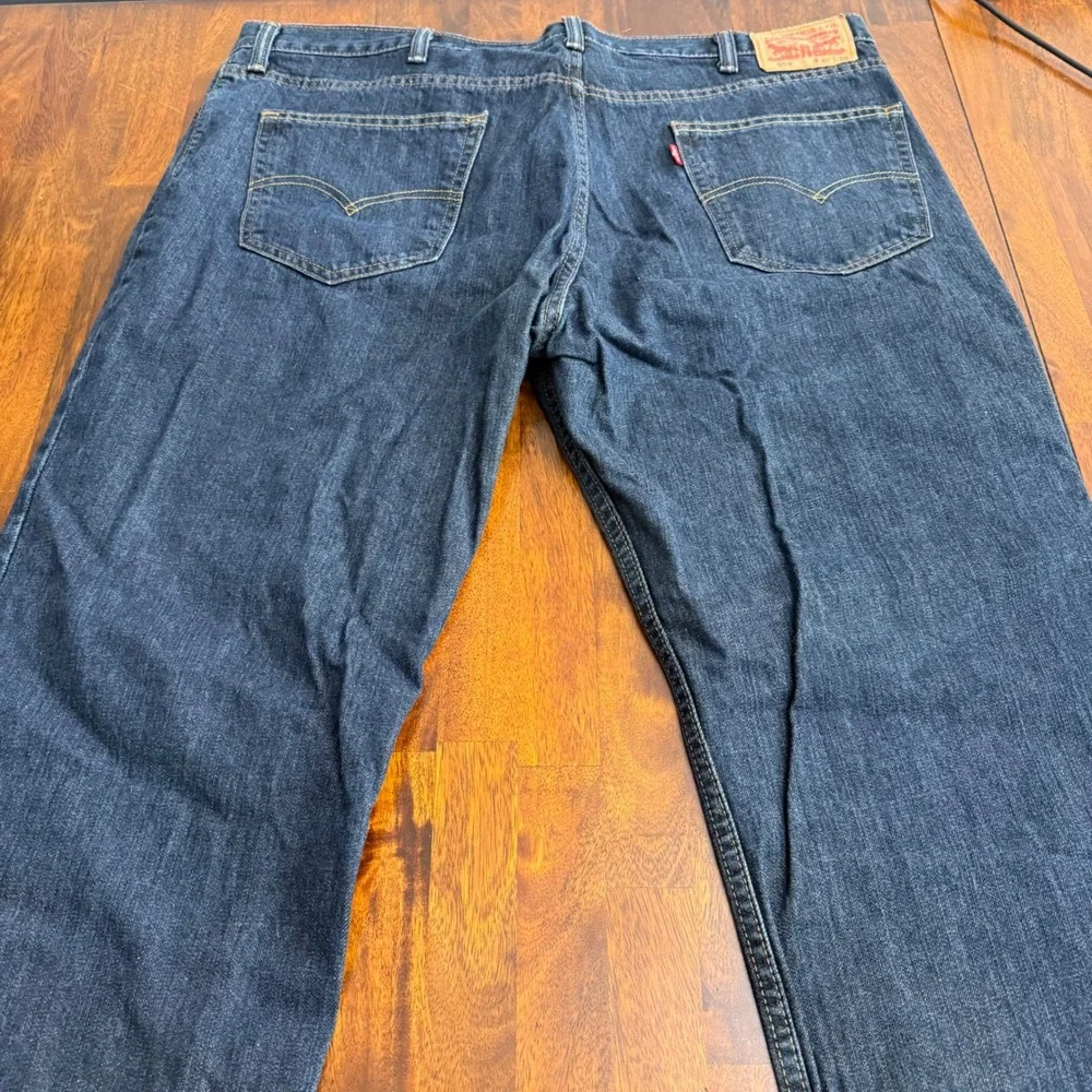 Levi Strauss Co‎ 559 Loose Fit Jeans Mens 42x30 Dark Wash Denim Pants